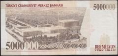 7.Emisyon 5 000 000 Lira G46 913714 Çok Temiz+
