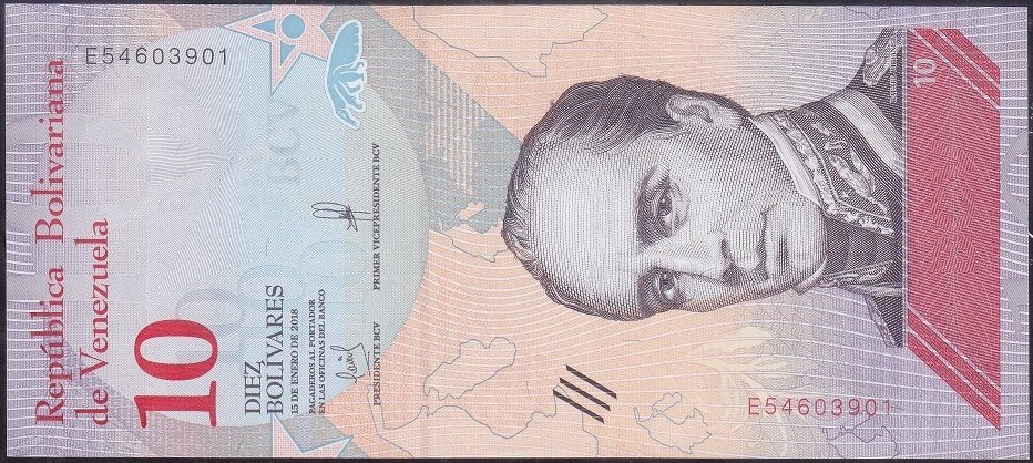 Venezuela 10 Bolivares 2018 Çil Pick 103