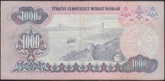6.Emisyon 1.Tertip 1000 Lira B33 180082 Çok Temiz +