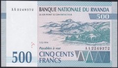 RWANDA 500 FRANK 1994 ÇİL P-23