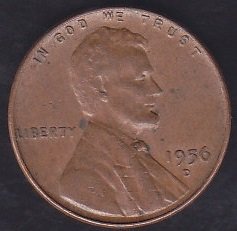 AMERİKA 1 CENT 1956 D