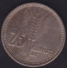 1946 Yılı 25 Kuruş