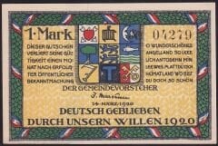 Almanya 1 Mark Notgeld 1920 Çil