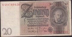 Almanya 20 Mark 1929 Çok Temiz