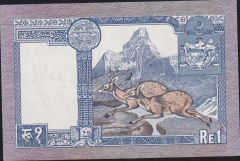 Nepal 1 Rupee 1974 - 1991 Çilaltı Çil Pick 22/d