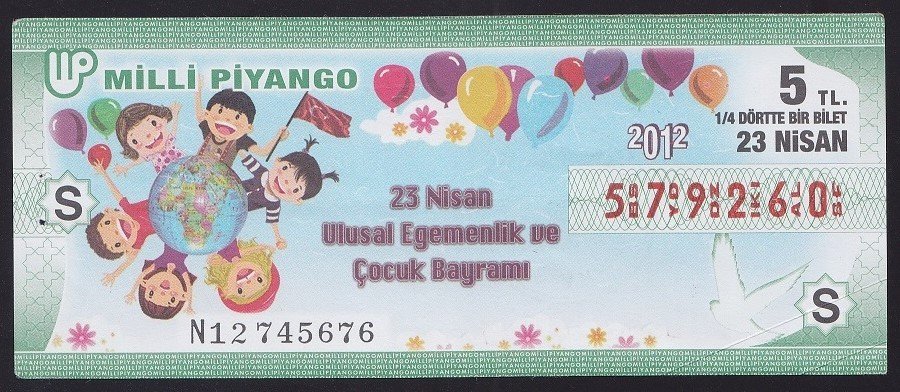 2012 23 NİSAN ÇEYREK BİLET