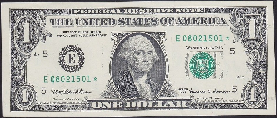 AMERİKA 1 DOLAR 1999 ÇİLALTI ÇİL * YILDIZLI SERİ