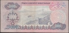 6.Emisyon 1.Tertip 1000 Lira B20 074617 Çok Temiz