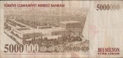 7.Emisyon 5 000 000 Lira L87 245490 Çok Temiz