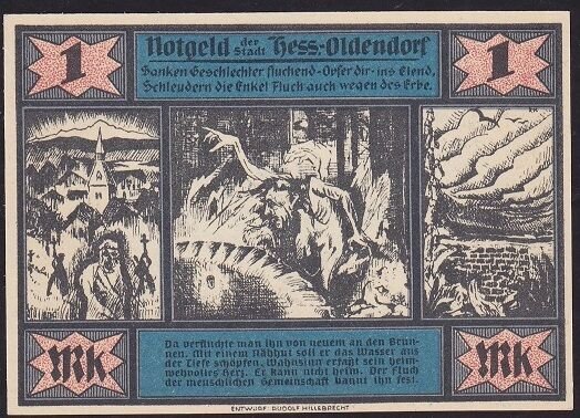 Almanya 1 Mark Notgeld 1921 Çil