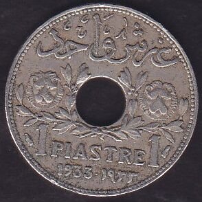 Lübnan 1 Piastre 1933