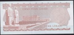 6.Emisyon 3.Tertip 20 Lira G90 834383 Çilaltı
