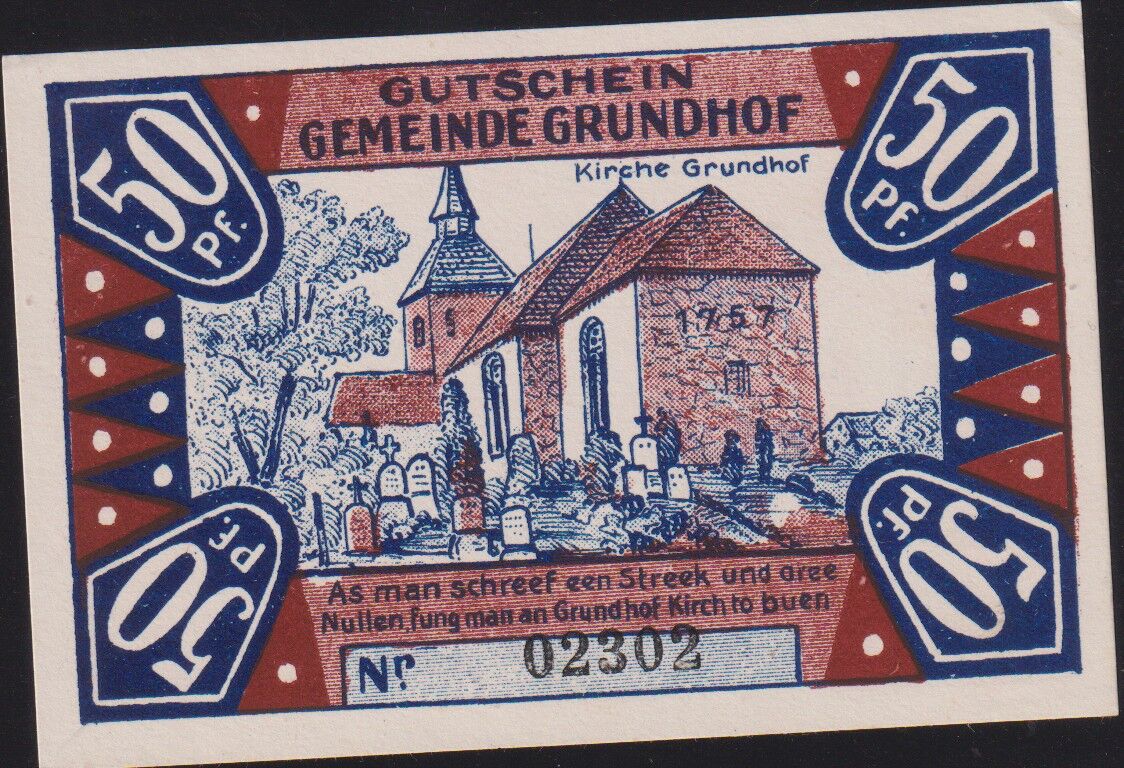 Almanya 50 Pfennig Notgeld 1921 Çil