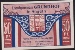 Almanya 50 Pfennig Notgeld 1921 Çil