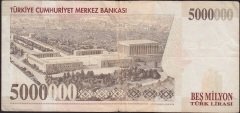 7.Emisyon 5 000 000 Lira F60 604523 Çok Temiz