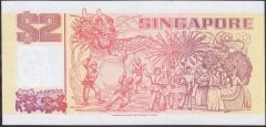 Singapur 2 Dolar 1990 Çil AB Pick 27