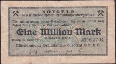 ALMANYA 1 MİLYON MARK 1923 ÇOK TEMİZ NOTGELD