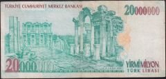 7.Emisyon 20 000 000 Lira F27 220001 Çok Temiz