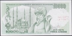 7.Emisyon 4.Tertip 10000 Lira J09 146330 Çilaltı
