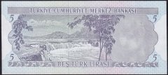 6.Emisyon 2.Tertip 5 Lira K66 176510 Çilaltı