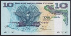 Papua New Guinea 10 Kına 1985 Çil Pick 7
