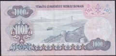 6.Emisyon 1.Tertip 1000 Lira B17 121697 Çok Temiz +