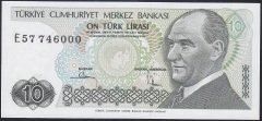 7.EMİSYON 2.TERTİP 10 LİRA E57 746000 ÇİL