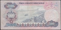 6.Emisyon 1.Tertip 1000 Lira B12 266393 Çok Temiz +