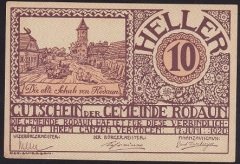 AVUSTURYA 10 HELLER NOTGELD 1920 ÇİL