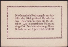 AVUSTURYA 10 HELLER NOTGELD 1920 ÇİL