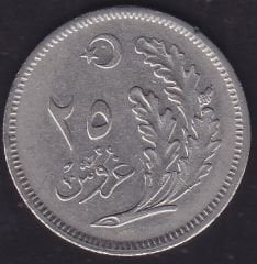 1925 ( 1341  ) Yılı 25 Kuruş