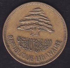 Lübnan 25 Piastre 1961