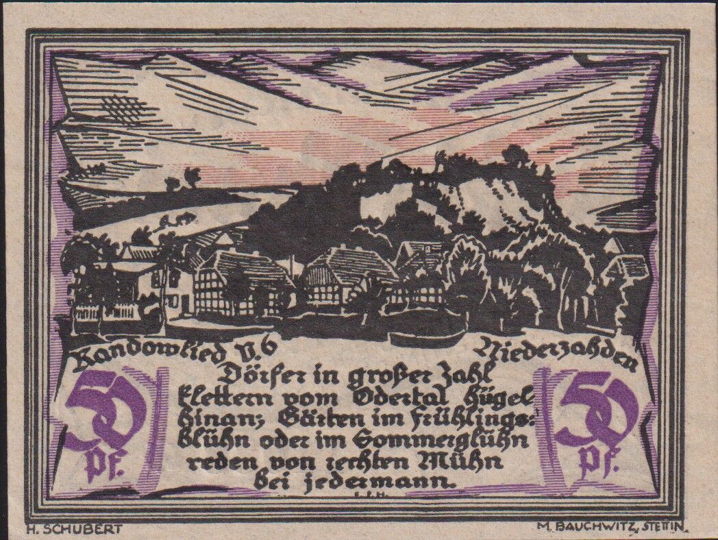 Almanya 50 Pfennig Notgeld 1921 Çil