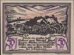 Almanya 50 Pfennig Notgeld 1921 Çil