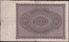 Almanya 100000 Mark 1923 Çok Temiz