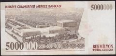 7.Emisyon 5 000 000 Lira G33 659831 Çok Temiz+