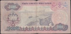 6.Emisyon 1.Tertip 1000 Lira B08 072284 İyi