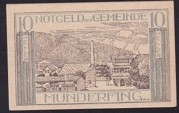 AVUSTURYA 10 HELLER NOTGELD 1920 ÇİL