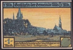 Almanya 1 Mark Notgeld 1921 Çil