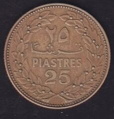 Lübnan 25 Piastre 1969