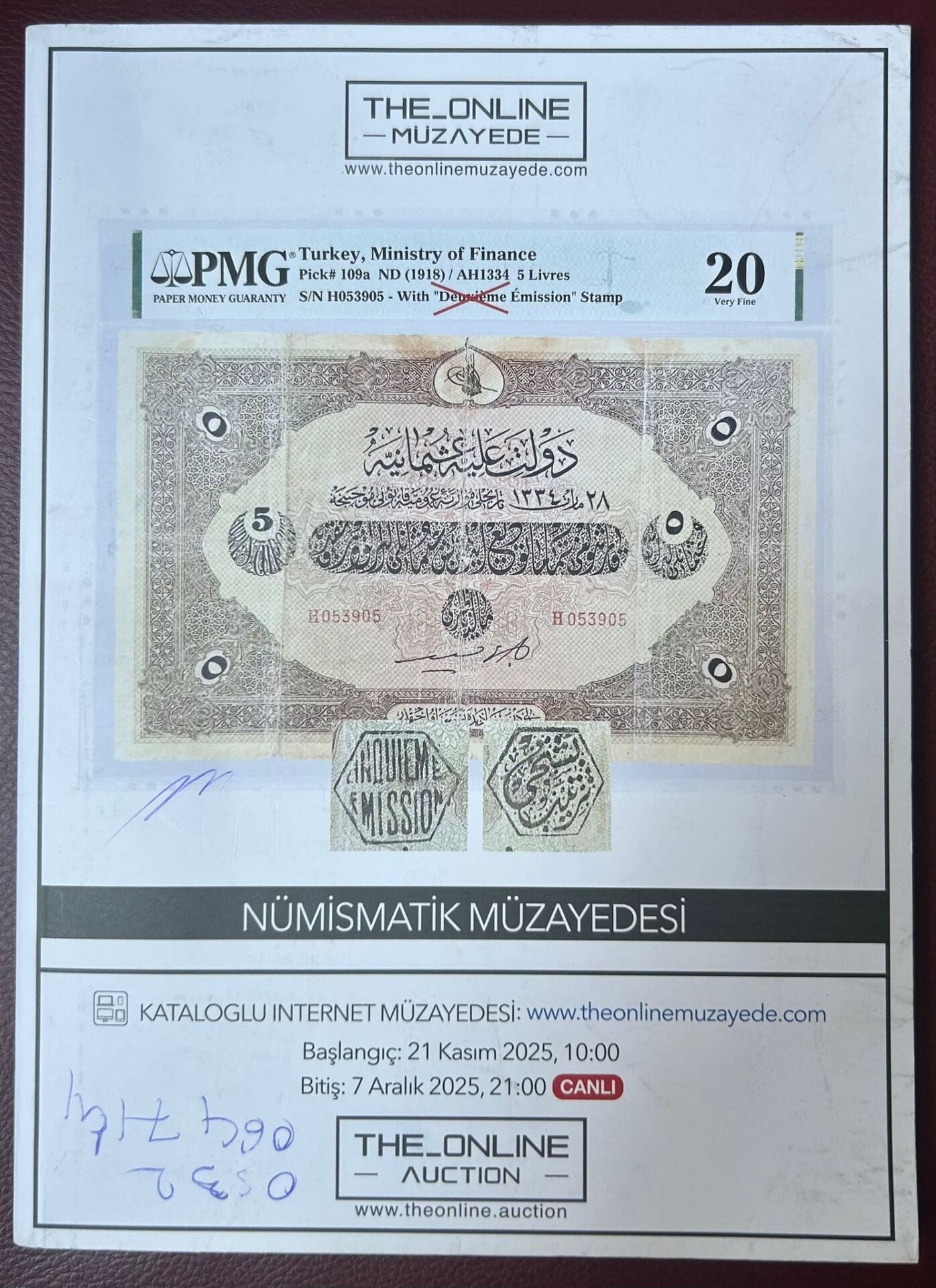 Online Müzayede Kataloğu 21 Kasım 2025 Resimli 85 Sayfa
