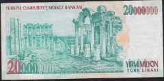 7.Emisyon 20 000 000 Lira F43 202911 Çok Temiz+