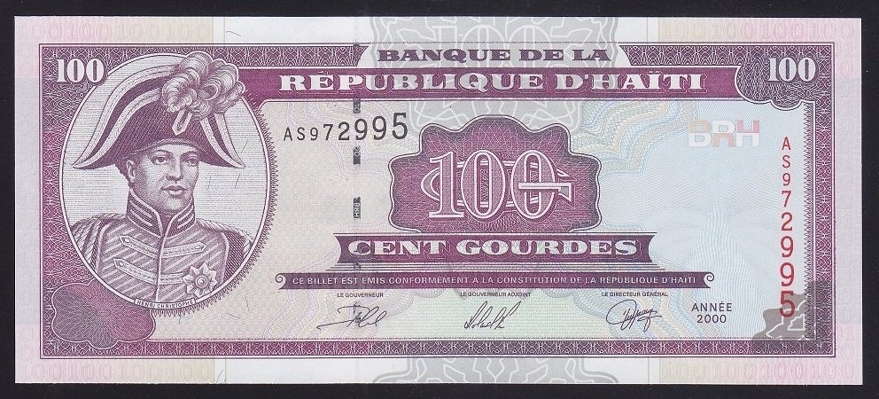 HAİTİ 100 COURDES 2000 ÇİL