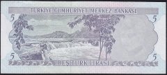 6.Emisyon 2.Tertip 5 Lira K63 474222 Çok Temiz+