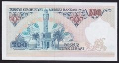 7.EMİSYON 2.TERTİP 500 LİRA D74 841783 ÇİL