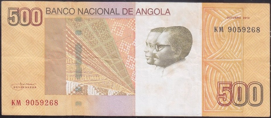 Angola 500 Kwanzas 2012 Çok Temiz + Pick155