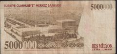 7.Emisyon 5 000 000 Lira L32 259878 Temiz+