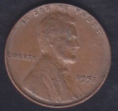 AMERİKA 1 CENT 1951