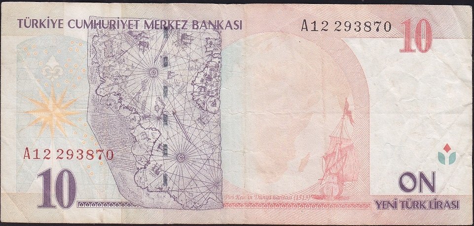 8.Emisyon 10 YTL A32 792162 Çok Temiz