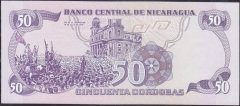 Nikaragua 50 Cordobas 1984 Çil